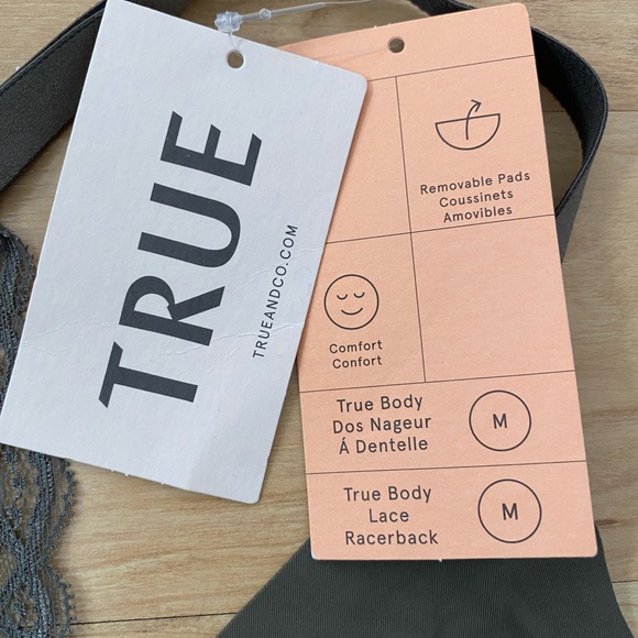 True&Co Body Triangle Lace Racerback Bra - Picture 3 of 7